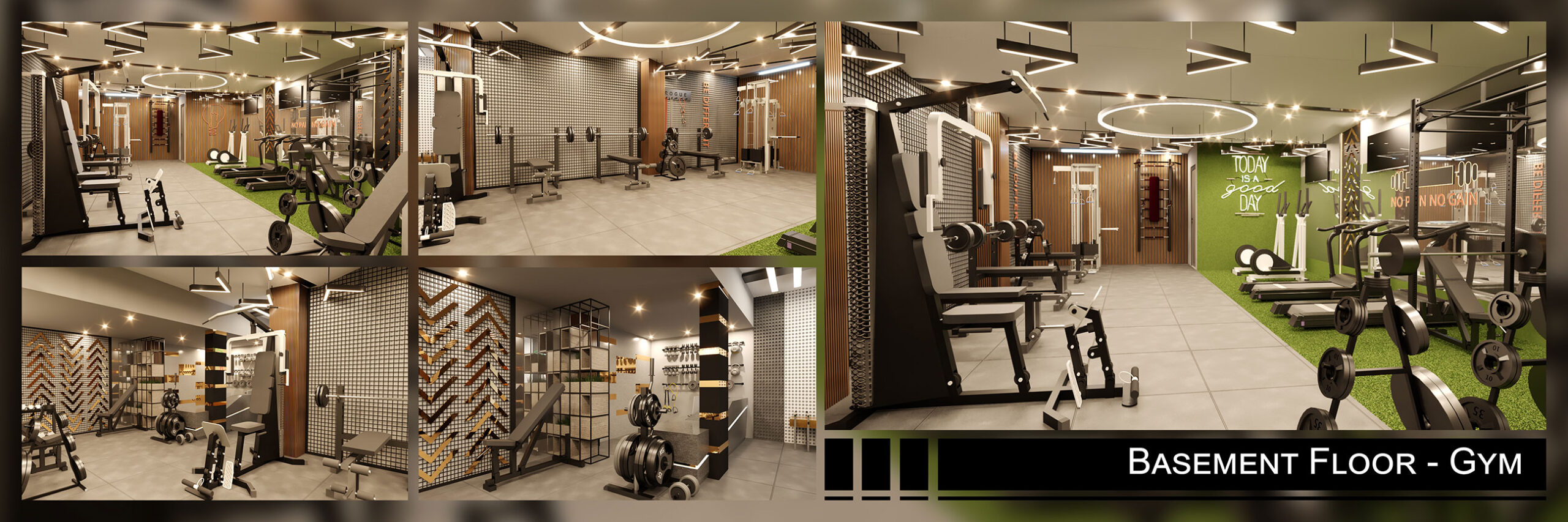 Basement Floor Gym Layout Plan - The View by Titanium Group